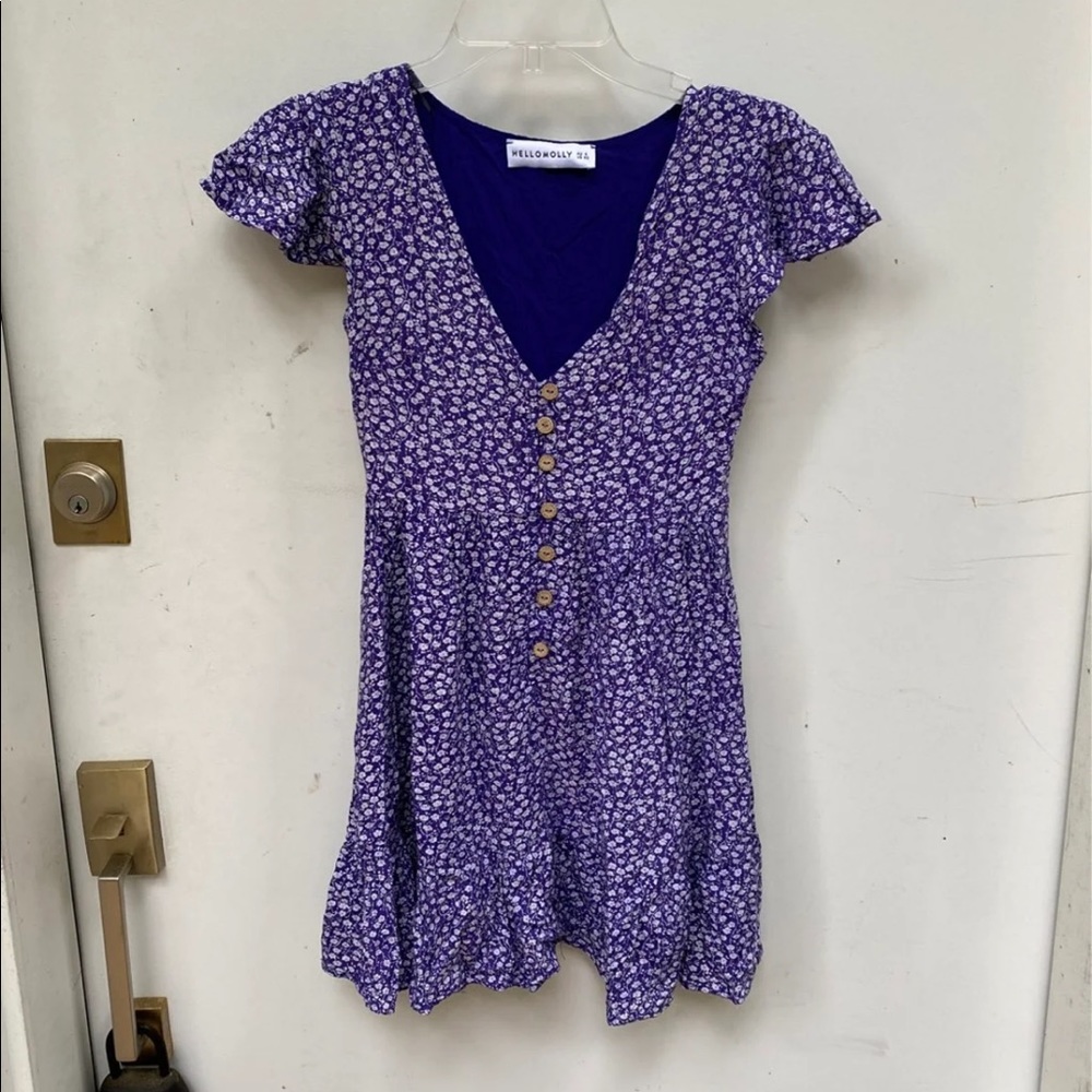 Hello Molly XS floral Dress nwot